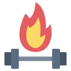 exercise flat style icon