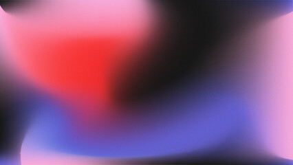 Abstract colored retro or sprayed gradient background with grain effect texture. Blurred pattern. Grain noise effect. Trendy style. Dusted and Holographic. Smooth transitions of iridescent colors