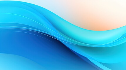 Abstract blue curve wave with line textured background. AI generated