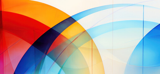 Colorful circular forms background