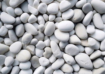 White stones background.White stones texture.Macro.AI Generative