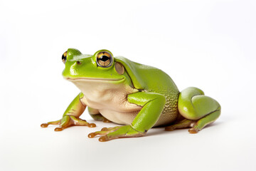 Funny Frog isolated on a white background