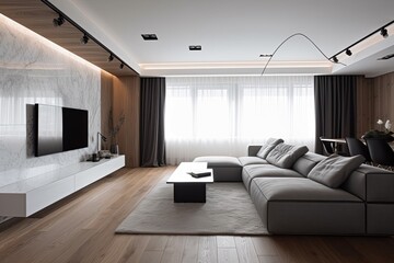 Modern minimalist living room