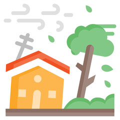  Cyclone, Disaster, typhoon, Hurricane, Storm, Weather, Wind Icon, Flat style icon vector illustration, Suitable for website, mobile app, print, presentation, infographic and any other project.
