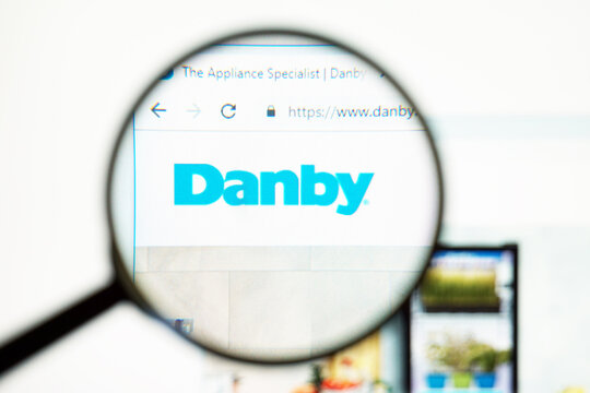 Los Angeles, California, USA - July 29 2019 : Homepage of Danby .Official website of Danby