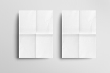 Realistic paper sheet Branding, Stationery templates. Blank empty clean white, kraft brown and black paper sheet mockups set.