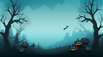 Halloween illustration background.