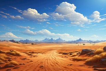 Fototapeta na wymiar Visual Novel Background : Eternal Desert Sands
