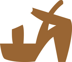 high heel shoes icon lady vector