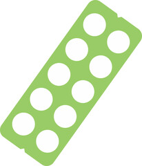 green pills transparent icon