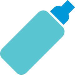poison bottle icon blue and dark cap
