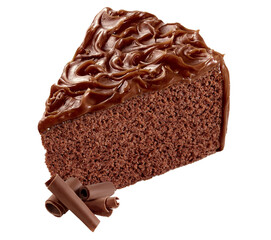 fatia de delicioso bolo de chocolate com cobertura de calda de chocolate derretido acompanhado de raspa de chocolate - bolo de chocolate com cobertura de brigadeiro