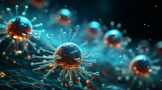 close-up photo of the virus