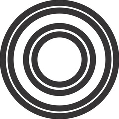 circle icon transparent black and white