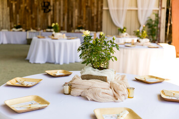 Wedding Reception Table Setting