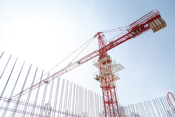 crane on a construction site