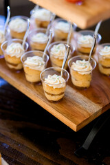 Mini Cheesecake Cups at Wedding Reception