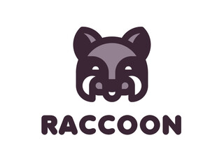 Fototapeta premium raccoon logo