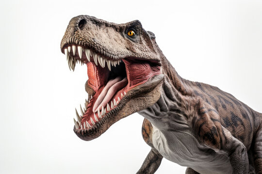 Fototapeta T-Rex dinosaur isolated on a white background