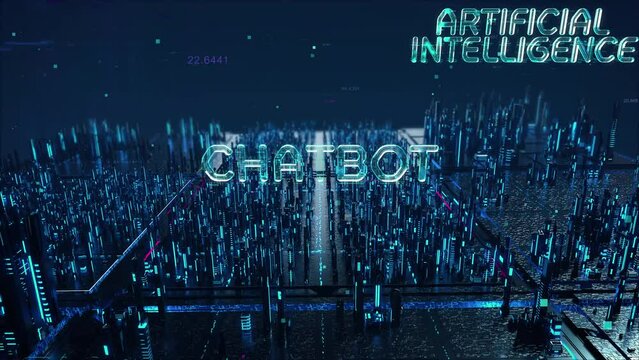 Enter The ChatGPT with digital technology hitech concept