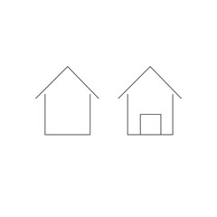 house icon isolated on white