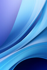 Blue background with smooth lines, abstract artwork