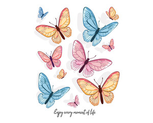 butterfly hand drawn design