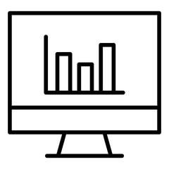 Outline Monitor Analytics icon