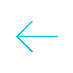 Outline gradient Left Arrow icon