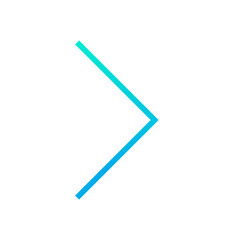 Outline gradient right arrow icon