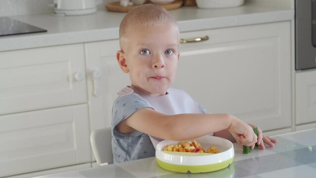 toddler child is cold and has runny nose