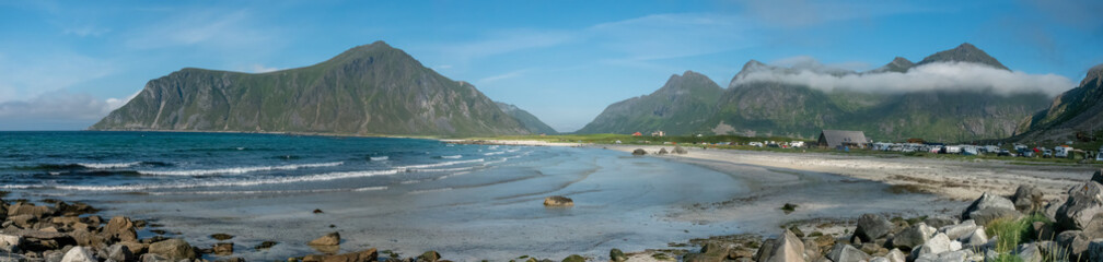 Brunstranda (Brun beach) near Rambergstranda (Ramberg beach) on the north side of the island Flakstad&oslash;y, Lofoten Islands, Nordxland, Norway