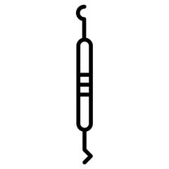 Outline Dental dental scaler icon