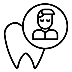 Outline Dentist icon