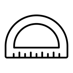 Outline Protractor icon