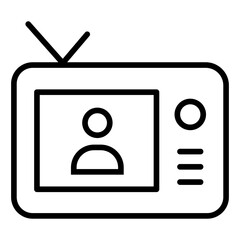 Outline Tv icon