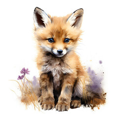 Obraz premium red fox isolated on white