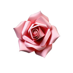 Origami Rose isolated on transparent background