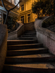 Camondo Stair Istanbul at night
