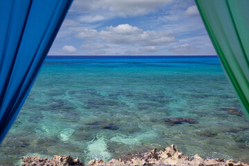 Caribbean Sea Through Open Window