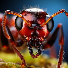 Close up of an ant, macro view