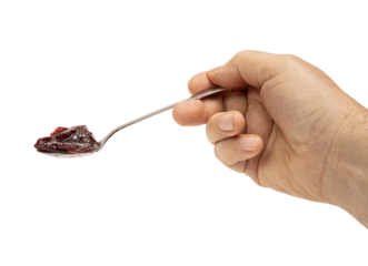 a teaspoon of berry jam