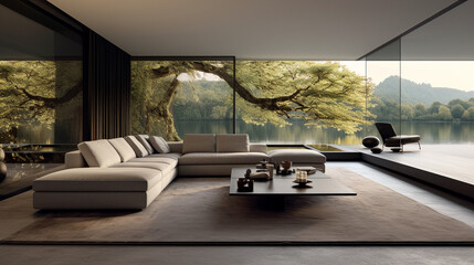 Scenic Living Room Oasis