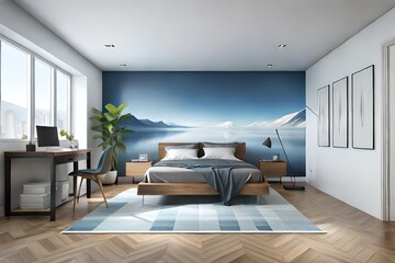 modern living room interior with sofa