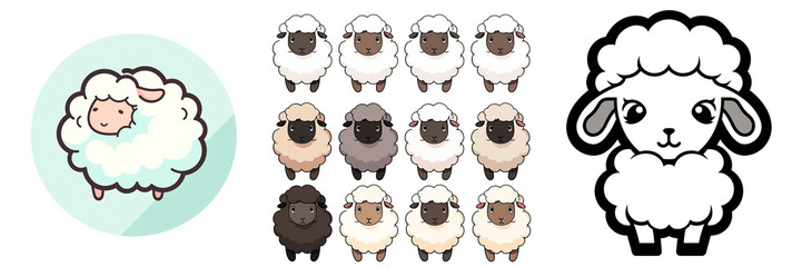 Lamb or Sheep Logo 2D