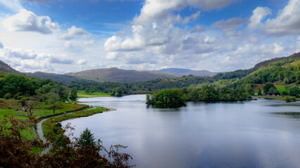 A panoramic shot over Rydal Water