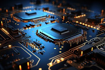 Fototapeta premium artificial intelligence or modern technology background