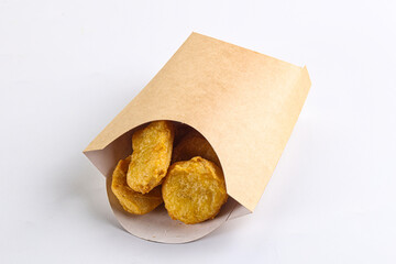 Crunchy crispy chicken nuggets snack