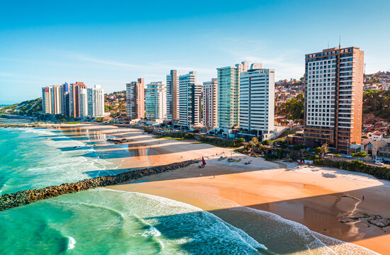 Praia da Areia Preta em Natal no Rio Grande do Norte - Brasil 