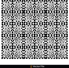 Seamless mandala islamic pattern. vintage elements